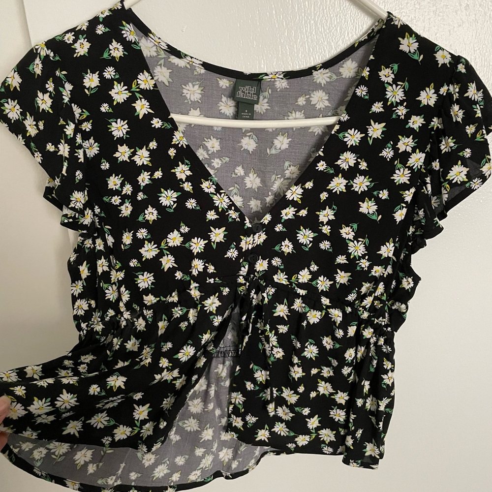 Wild Fable floral mid top.
